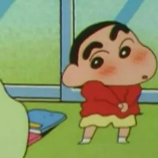 😣 Shin-chan Crayon Shin-chan Anime, Dessin animé, Drôle, Shinchan, Crayon Shin-chan, Enfant whatsapp sticker