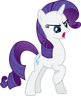 😤 Rarity My Little Pony Пони, Мультфильм, Лошадь, Единорог, Аниме, Рарити, Мой маленький пони telegram sticker