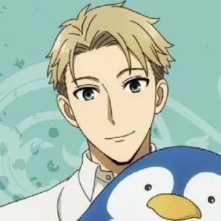 😄 Loid Forger Spy x Family Anime, Espion, Père, Pingouin, Dessin animé, Blond, Spy x Family, Loid Forger telegram sticker