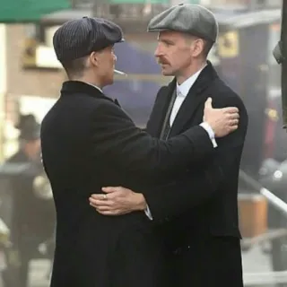 🖤 Peaky Blinders peaky blinders, rauchen, zigarette, männer, vintage, hüte telegram sticker
