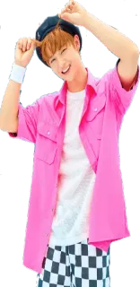 🙈 kpop, idol, asiatico, sorriso, rosa whatsapp sticker