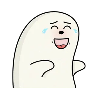 😅 carino, foca, felice, cartone animato, animale, kawaii whatsapp sticker