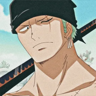 🪐 Zoro One Piece Аниме, Мечник, Roronoa Zoro, One Piece, Пират, Манга telegram sticker