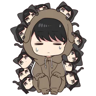 🥰 imut, kartun, kawaii, mengantuk, chibi, anime, sedih telegram sticker