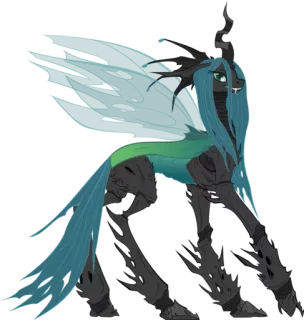 😏 Queen Chrysalis My Little Pony desenho animado, pônei, personagem, monstro telegram sticker
