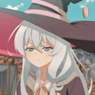 🪄 Anime, Bruxa, Mangá, Garota, Chapéu, Fofo, Kawaii telegram sticker