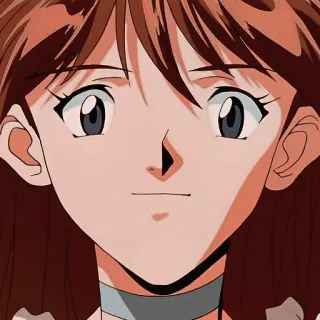 😀 Yui Ikari Neon Genesis Evangelion anime, character, portrait, yui ikari, neon genesis evangelion telegram sticker