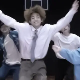 🥡 personne, saut, danse, sourire, joyeux, fête telegram sticker