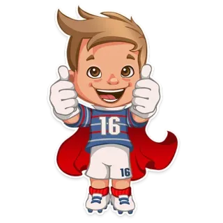 😍 16 stiker, karakter, kartun, jempol ke atas, superhero telegram sticker