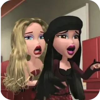 🎀 Bratz, Kartun, Boneka, Anak perempuan whatsapp sticker
