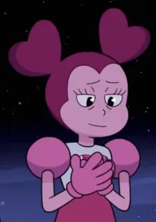 😁 Spinel Steven Universe cartoon, pink, gem, animation whatsapp sticker