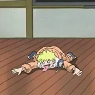 🍜 Naruto Anime, Cartoon, Naruto, Drôle, Épuisé whatsapp sticker