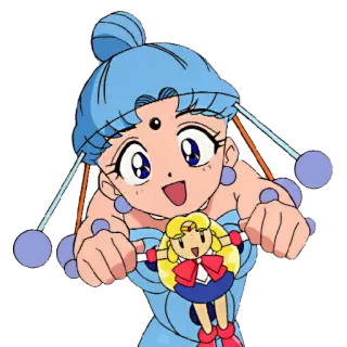 😸 Sailor Chibi Chibi Sailor Moon アニメ, セーラームーン, ちびちび, 魔法少女 telegram sticker