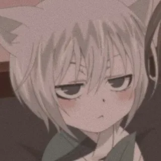 😒 Anime, Volpe, Kemonomimi, Carino, Orecchie telegram sticker