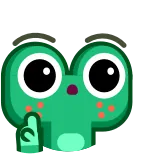 😨 rana, cartone animato, dito medio, maleducato, insultante, offensivo whatsapp sticker