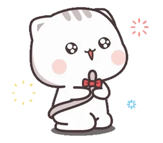 🥺 gato, fofo, kawaii, desenho animado, adesivo telegram sticker