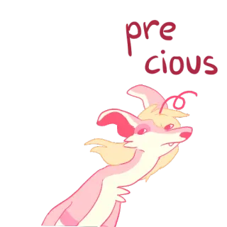 💛 precious fofo, desenho animado, animal, cachorro, precioso whatsapp sticker
