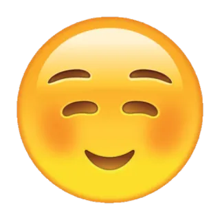 ☺️ emoji, smiley, happy, cute telegram sticker