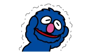 😰 Grover Sesame Street โกรเวอร์, เซซามีสตรีท, สัตว์ประหลาด, การ์ตูน, ตัวละคร, รายการเด็ก telegram sticker