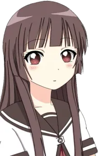 🌸 Anime, Garota, Uniforme escolar, Personagem, Fofa, Desenho animado telegram sticker