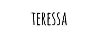 😒 TERESSA name, word, black, white, TERESSA telegram sticker