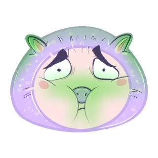 👎 Dibujo animado, Sticker, Divertido, Animal whatsapp sticker