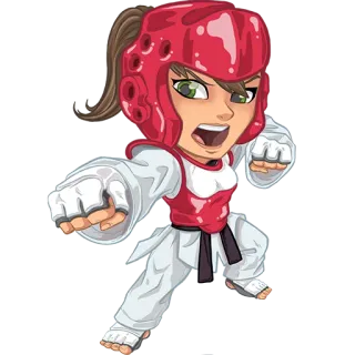 🙋‍♂️ Taekwondo, Võ thuật, Đấu, Thể thao, Chiến đấu telegram sticker