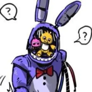 🌟 Bonnie Five Nights at Freddy's Bonnie, Five Nights at Freddy's, FNAF, jeu vidéo, horreur whatsapp sticker