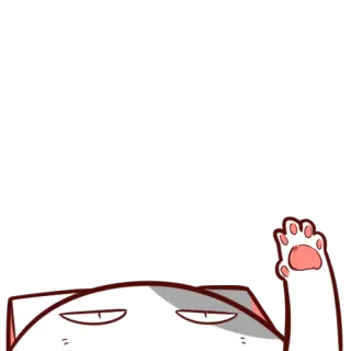 ✋ gato, animal, desenho animado, adesivo, fofo, animal de estimação telegram sticker