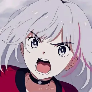 👿 RYUUU Garota anime, Anime, Gargantilha, Vermelho whatsapp sticker