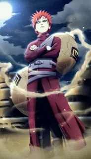 😎 Gaara Naruto anime, character, gaara, naruto, sand, manga telegram sticker