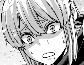 😱 Anime, Manga, Impactado, Nervioso, Expresión, Dibujos animados, Miedo, Preocupado telegram sticker