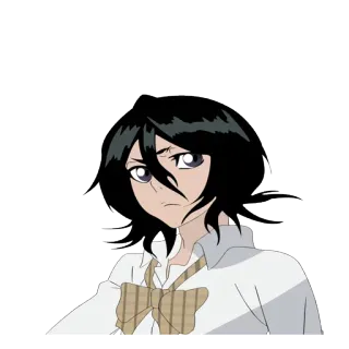 👧 Rukia Kuchiki Bleach Anime, Mangá, Bleach, Rukia Kuchiki, Personagem, Adesivo telegram sticker