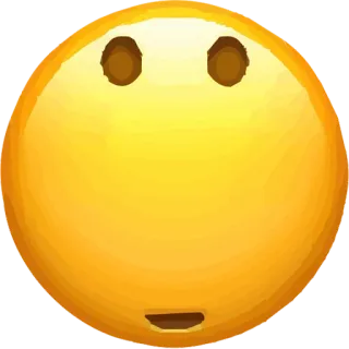 😁 Emoji, Gesicht, Gelb, Überrascht, Schockiert, Ausdruck whatsapp sticker