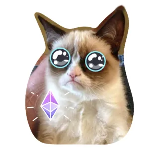 😐 Grumpy Cat кот, сердитый, мем, животное, питомец, милый, каваий telegram sticker