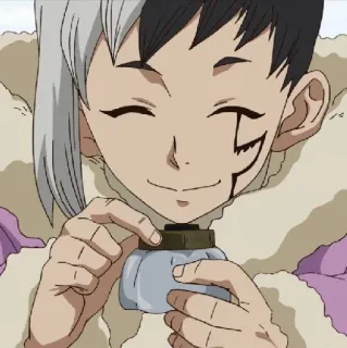Dr stone //@legacystickers whatsapp stickers