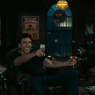 🥃 Nicolas Cage actor, movie, entertainment, meme, celebrity telegram sticker