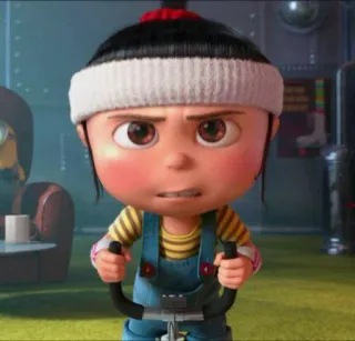 🤯 Agnes Despicable Me Agnes, Despicable Me, cartoon, character telegram sticker