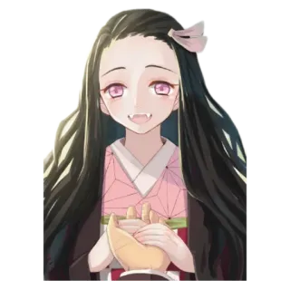 🥰 Nezuko Kamado Demon Slayer Anime, Demon Slayer, Nezuko, Nezuko Kamado, Manga telegram sticker