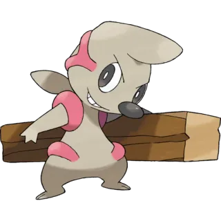 🐉 Timburr Pokemon pokemon, timburr, monster, fighting-type, cartoon, video game telegram sticker
