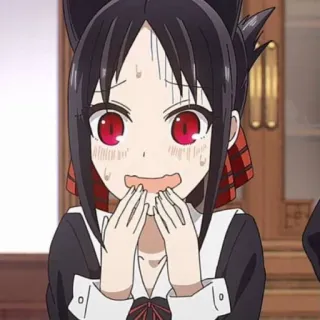 😍 Kaguya Shinomiya Kaguya-sama: Love Is War Аниме, Мультфильм, Кагуя, Синомия, Каваий, Любовь, Война, Манга telegram sticker