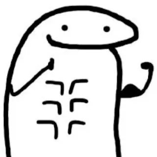 💪 florkofcows, músculo, braço, musculação, desenho animado, engraçado whatsapp sticker