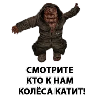 😀 СМОТРИТЕ КТО К НАМ КОЛЁСА КАТИТ! telegram sticker
