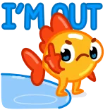 Gold Fish whatsapp stickers