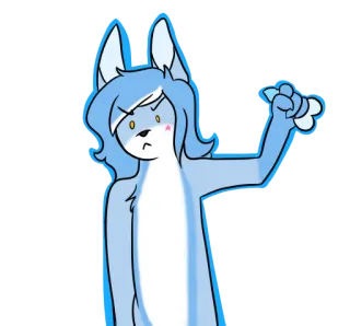 👌 cartoon, animal, wolf, furry, cute telegram sticker