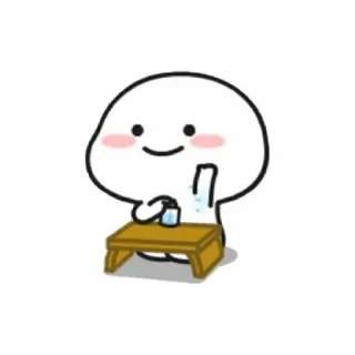 🙋‍♀ Kartun, Karakter, Lucu, Meja, Gambar whatsapp sticker