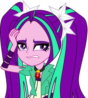 😬 Adagio Dazzle My Little Pony: Equestria Girls dibujos animados, chica, anime, Equestria Girls telegram sticker