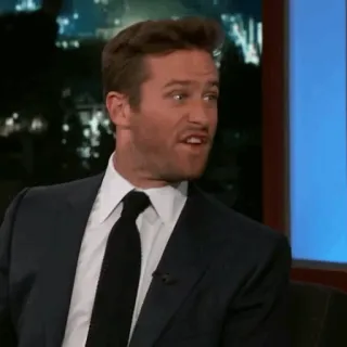 🥀 Armie Hammer Diễn viên, Armie Hammer, Người nổi tiếng, Chương trình trò chuyện telegram sticker