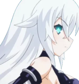 😕 Black Heart Hyperdimension Neptunia Anime, Gadis, Video game, Waifu, Lucu, Hati hitam, Hyperdimension Neptunia whatsapp sticker