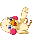 👋 adesivo, desenho animado, pato, fofo, animal telegram sticker